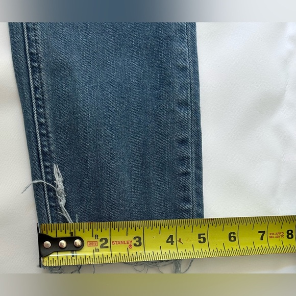 Rag & Bone High Rise Ankle Skinny Jeans Women’s Size 25 Distressed Raw Hem - Picture 9 of 10